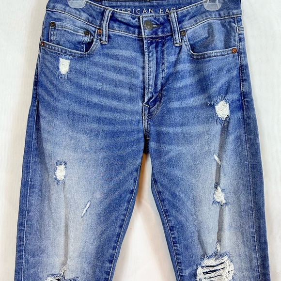American Eagle Men's Jeans 29x32 (Actual 30x31) Flex Original Slim Straight - Picture 2 of 12